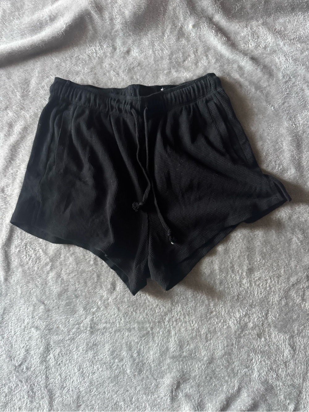 SO Black Women's Ribbed Lounge Shorts